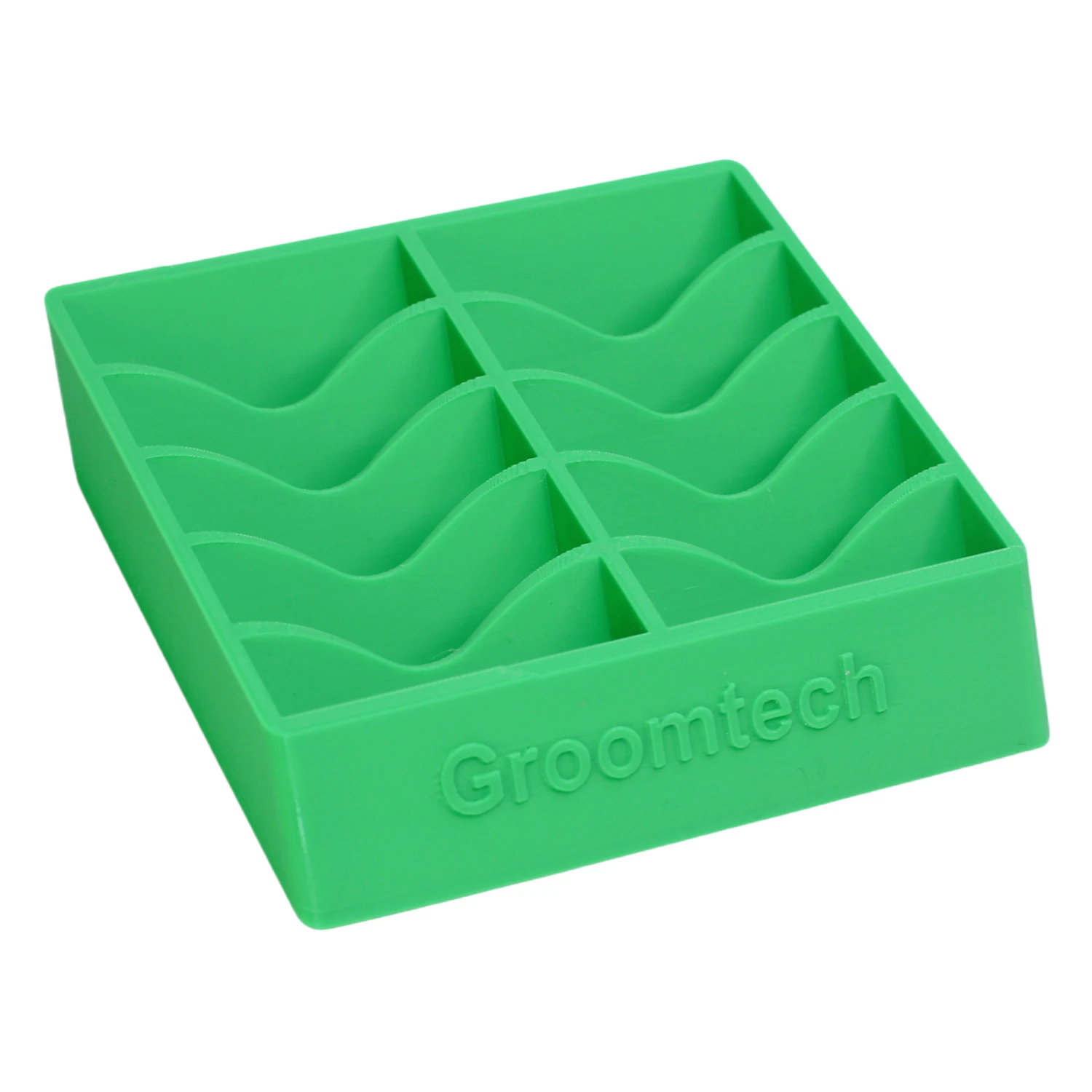 Groomtech Wide Blade Caddy Double Row 10pcs - Bambu Green 2 Groomtech Wide Blade Caddy Double Row 10pcs - Bambu Green - Image 2