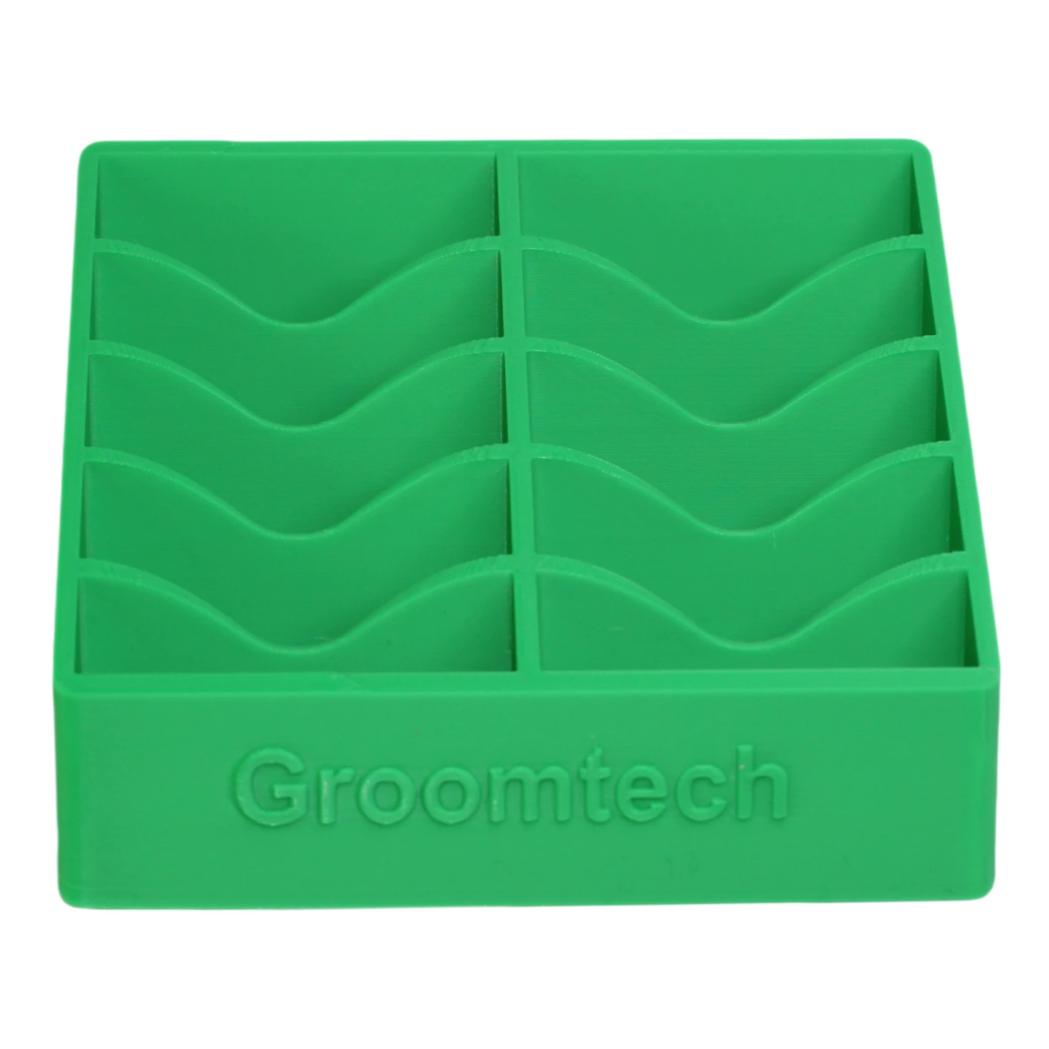Groomtech Wide Blade Caddy Double Row 10pcs - Bambu Green 1 Groomtech Wide Blade Caddy Double Row 10pcs - Bambu Green