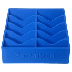 Groomtech Wide Blade Caddy Double Row 10pcs - Cobalt Blue -Grooming Tools Sales 3D BW210 PBCB 2