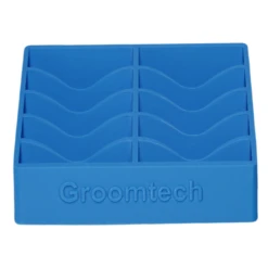 Groomtech Wide Blade Caddy Double Row 10pcs - Cyan