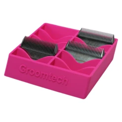 Groomtech Wide Blade Caddy Double Row 10pcs - Magenta -Grooming Tools Sales 3D BW210 PBMA 1
