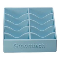 Groomtech Wide Blade Caddy Double Row 10pcs - Ice Blue