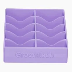 Groomtech Wide Blade Caddy Double Row 10pcs - Lilac Purple