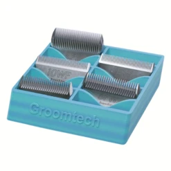 Groomtech Wide Blade Caddy Double Row 10pcs - Gradient Ocean To Meadow -Grooming Tools Sales 3D BW210S PGOM 2