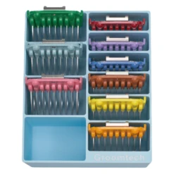 Groomtech Standard Comb Attachment 10pcs Caddy - Ice Blue -Grooming Tools Sales 3D CS210 PMIB 3