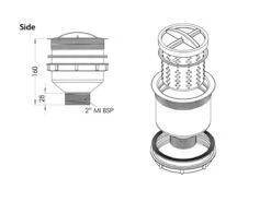3MONKEEZ Scraptrap 125mm Sink Waste Arrestor