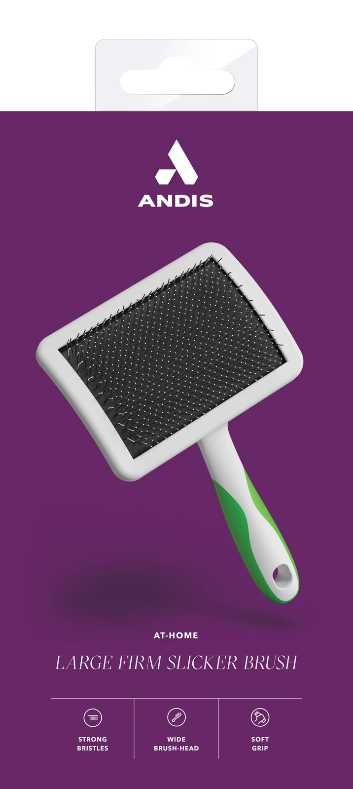 Andis Firm Slicker Brush - Large 3 Andis Firm Slicker Brush - Large - Image 3