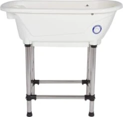 Small Portable Bath Tub For Dogs And Cats (White) -Grooming Tools Sales CZ H115W 2