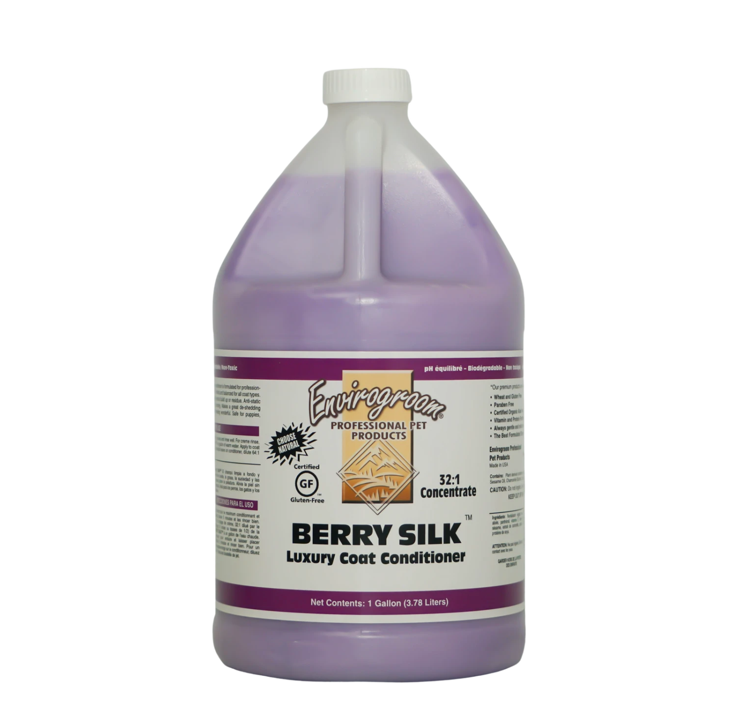 Envirogroom Berry Silk Luxury Coat Conditioner 1 Gallon 1 Envirogroom Berry Silk Luxury Coat Conditioner 1 Gallon