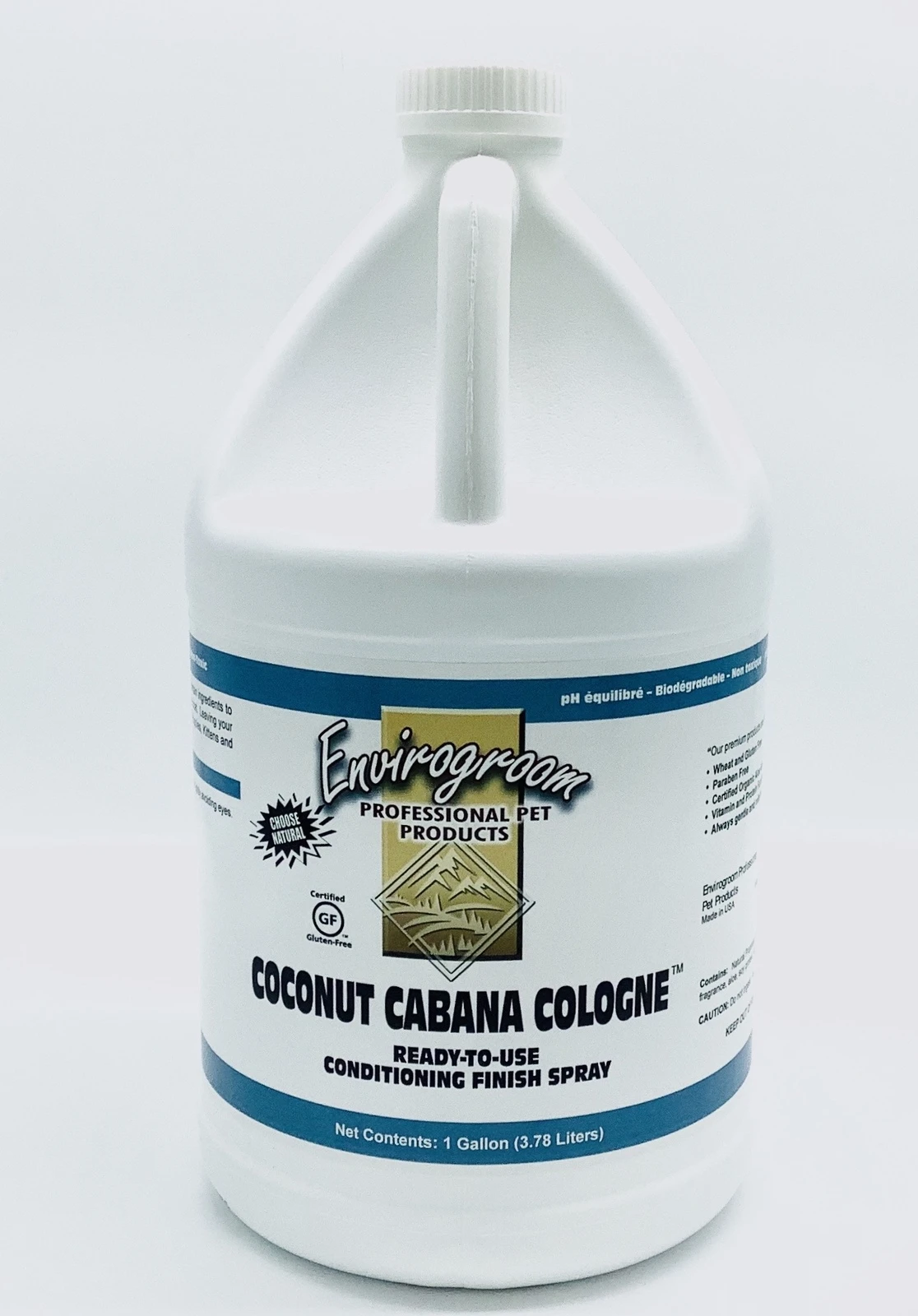 Envirogroom Coconut Cabana Cologne RTU Conditioning Finish Spray 1 Gallon 1 Envirogroom Coconut Cabana Cologne RTU Conditioning Finish Spray 1 Gallon