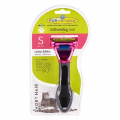 Furminator DeShedding Tool - Small Cat Short Hair Metallic [Pink]