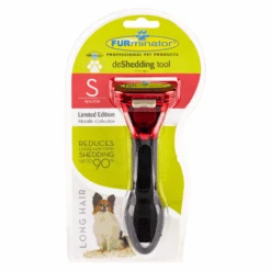 Furminator DeShedding Tool - Small Dog Long Hair Metallic [Red]