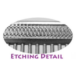 Etched Back Finishing Comb 6", Fine / Coarse