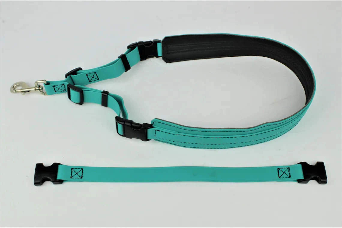 GroomTech Biothane Belly Strap Set - Teal 5 GroomTech Biothane Belly Strap Set - Teal - Image 5