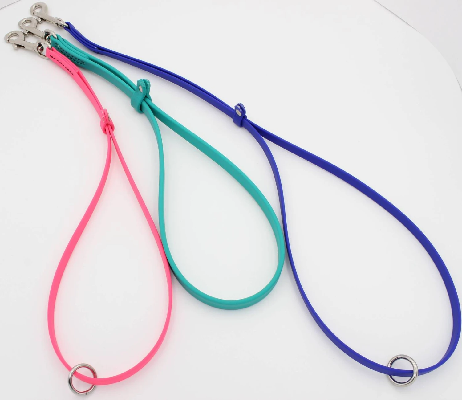 GroomTech Biothane Grooming Loops With Ring 18" X 3/8" - Teal 1 GroomTech Biothane Grooming Loops With Ring 18" X 3/8" - Teal