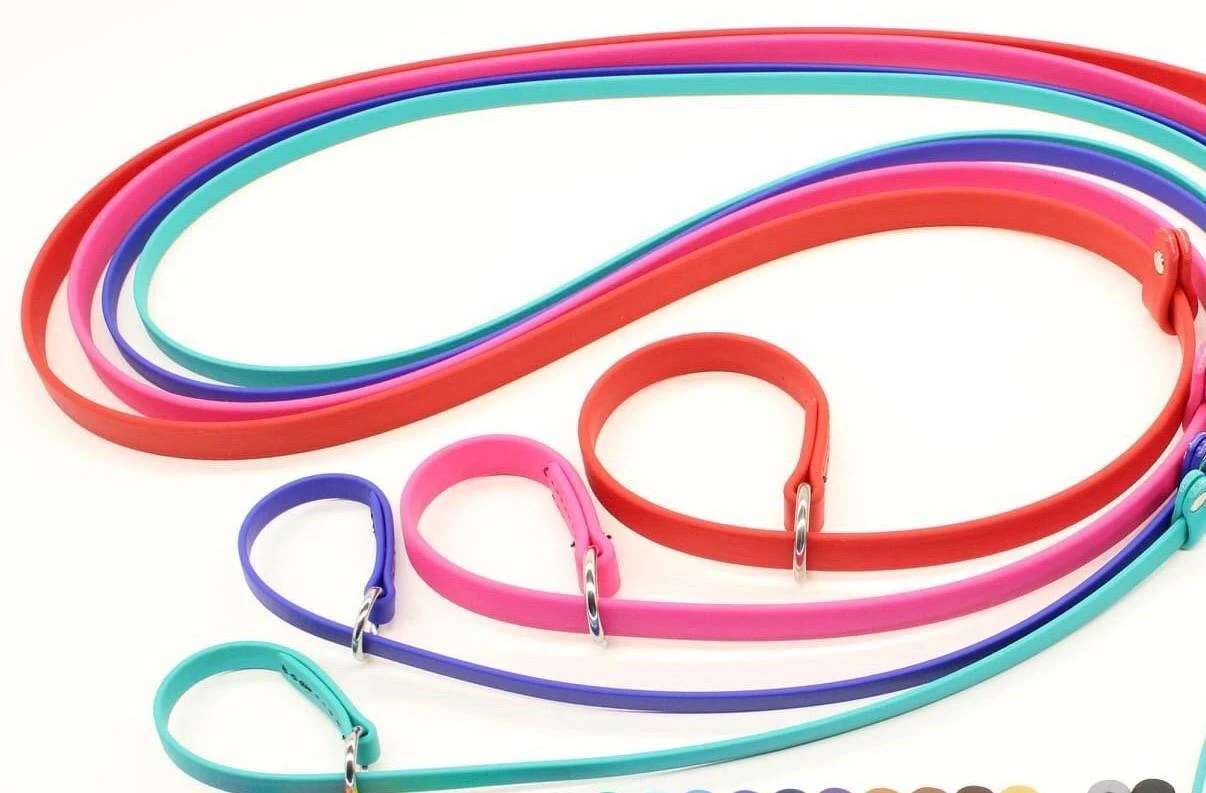 GroomTech Biothane Slip Leads 4' X 1/2" - Teal 1 GroomTech Biothane Slip Leads 4' X 1/2" - Teal