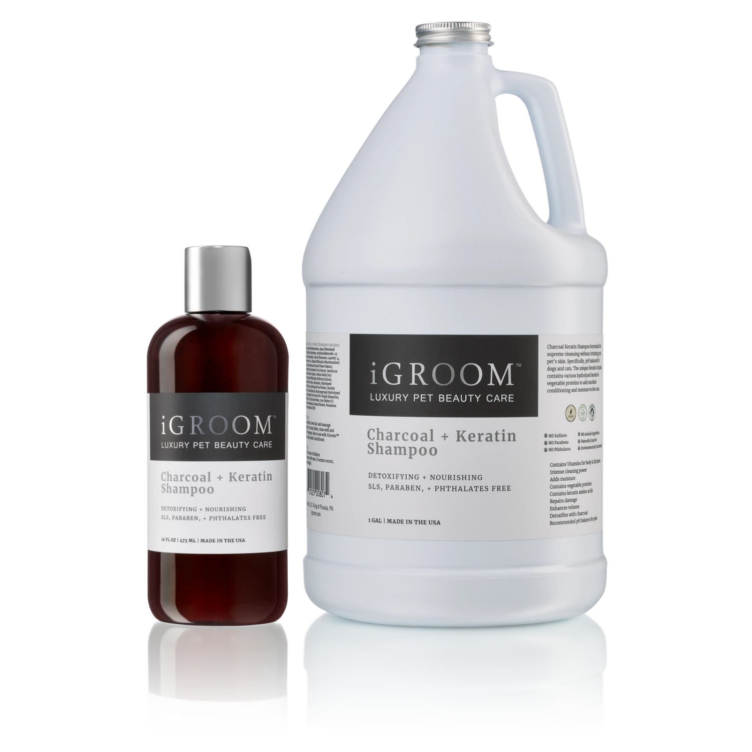 IGroom Charcoal + Keratin Shampoo 1 Gallon (3.8L) 1 IGroom Charcoal + Keratin Shampoo 1 Gallon (3.8L)