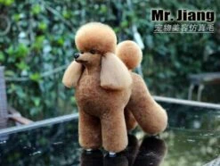 Mr. Jiang Poodle Lamb Clip Full Body Coat / Model Dog [Brown Coffee] 040