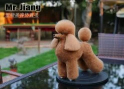 Mr. Jiang Poodle Lamb Clip Full Body Coat / Model Dog [Brown Coffee] 040 -Grooming Tools Sales MJ PC02B 5