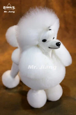 Mr. Jiang Poodle Continental Clip Extra Long Hair Full Body Coat / Model Dog [White] 046 -Grooming Tools Sales MJ PC02W 2