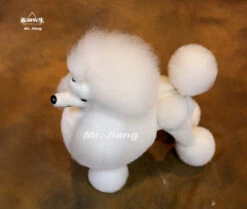 Mr. Jiang Poodle Continental Clip Extra Long Hair Full Body Coat / Model Dog [White] 046 -Grooming Tools Sales MJ PC02W 5
