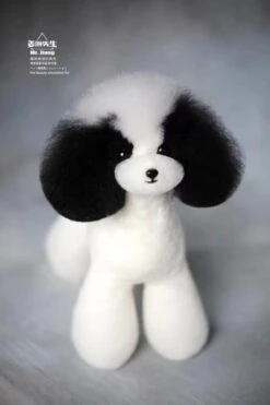Mr. Jiang Teddy Bear Full Body Coat / Model Dog [Black And White Mix] 008