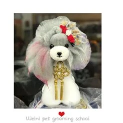 Mr. Jiang Teddy Bear Head Hair / Model Dog [Grey] 020 -Grooming Tools Sales MJ TB04G 5