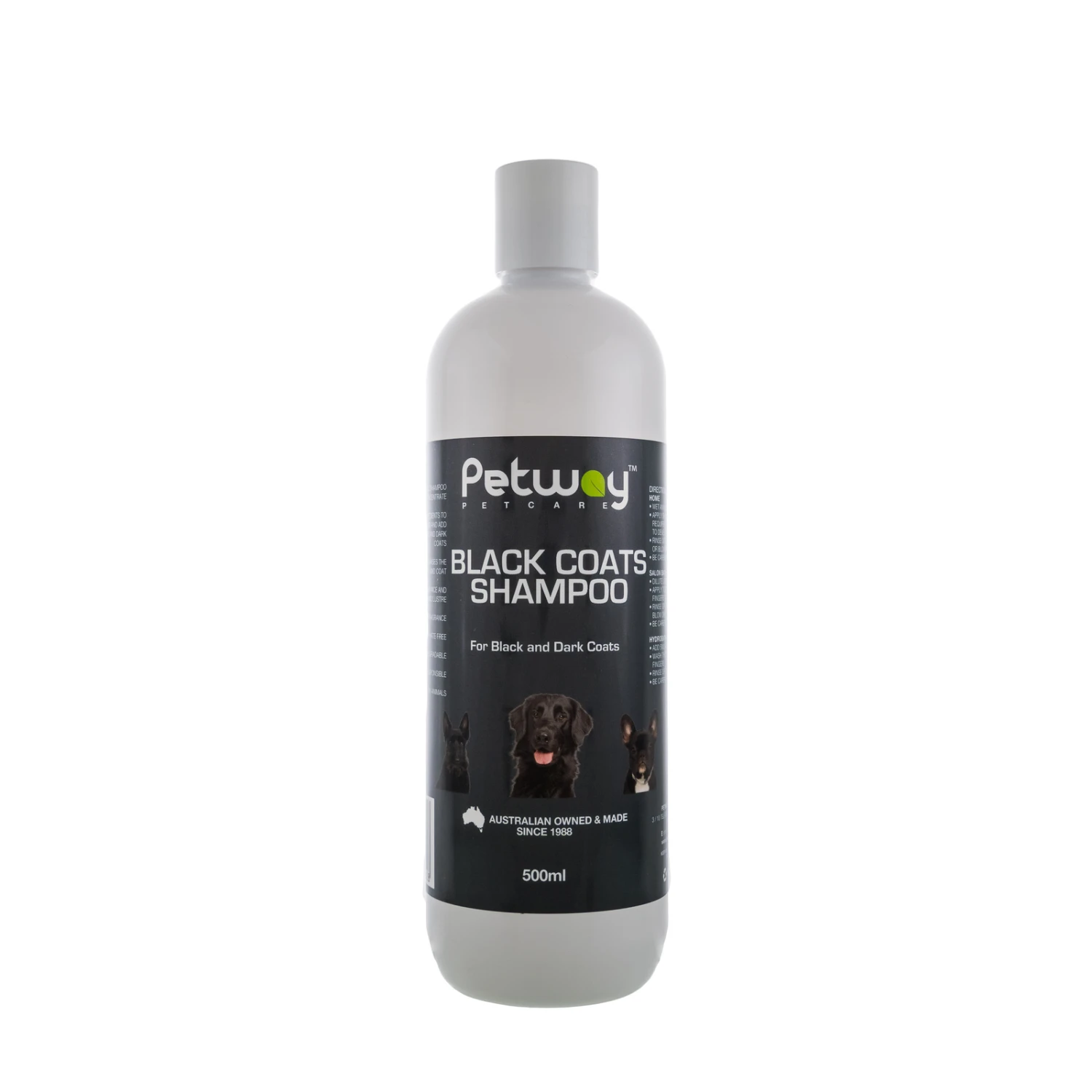 Petway Black Coats Shampoo 500ml 1 Petway Black Coats Shampoo 500ml