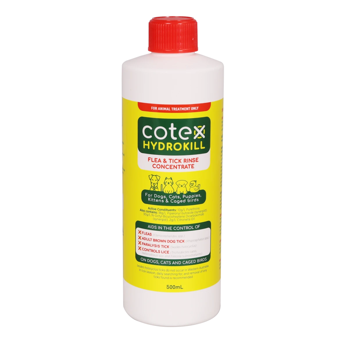Cotex Hydrokill Flea & Tick Rinse Concentrate 500ml 1 Cotex Hydrokill Flea & Tick Rinse Concentrate 500ml