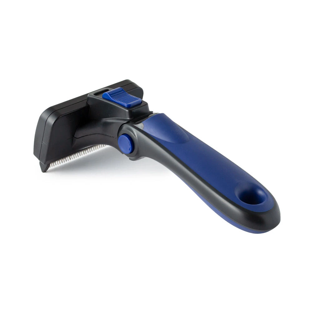 Refuresh Gentle Deshedding Brush For Short/Medium Hair - Medium, Blue 2 Refuresh Gentle Deshedding Brush For Short/Medium Hair - Medium, Blue - Image 2