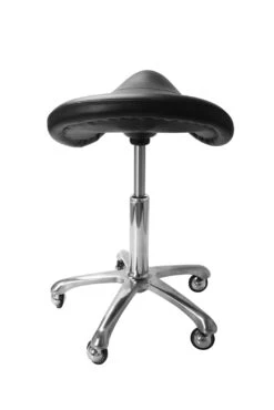 Ergonomic Saddle Stool With Planetary Casters