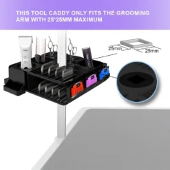 Shernbao Tool Station Pro Groomer's Storage Caddy - Black