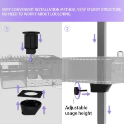 Shernbao Tool Station Pro Groomer's Storage Caddy - Black -Grooming Tools Sales S TS003 BK 4