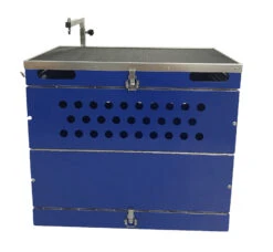 SolidPet Folding Dog Show Aircraft Cage Size 3 - Blue -Grooming Tools Sales SP ALAC212 BL3 3