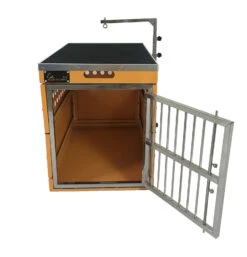 SolidPet Folding Dog Show Aircraft Cage Size 4 - Orange -Grooming Tools Sales SP ALAC213 OR4 4