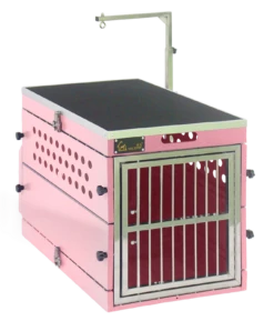 SolidPet Folding Dog Show Aircraft Cage Set With Trolley Size 2 - Pink 29 SolidPet Folding Dog Show Aircraft Cage Set With Trolley Size 2 - Pink -Grooming Tools Sales SP ALAC216 PI22 1