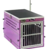 SolidPet Folding Dog Show Aircraft Cage Set With Trolley Size 2 - Purple
