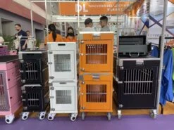SolidPet Folding Dog Show Aircraft Cage Set With Trolley Size 2 - White -Grooming Tools Sales SP ALAC216 WH22 6