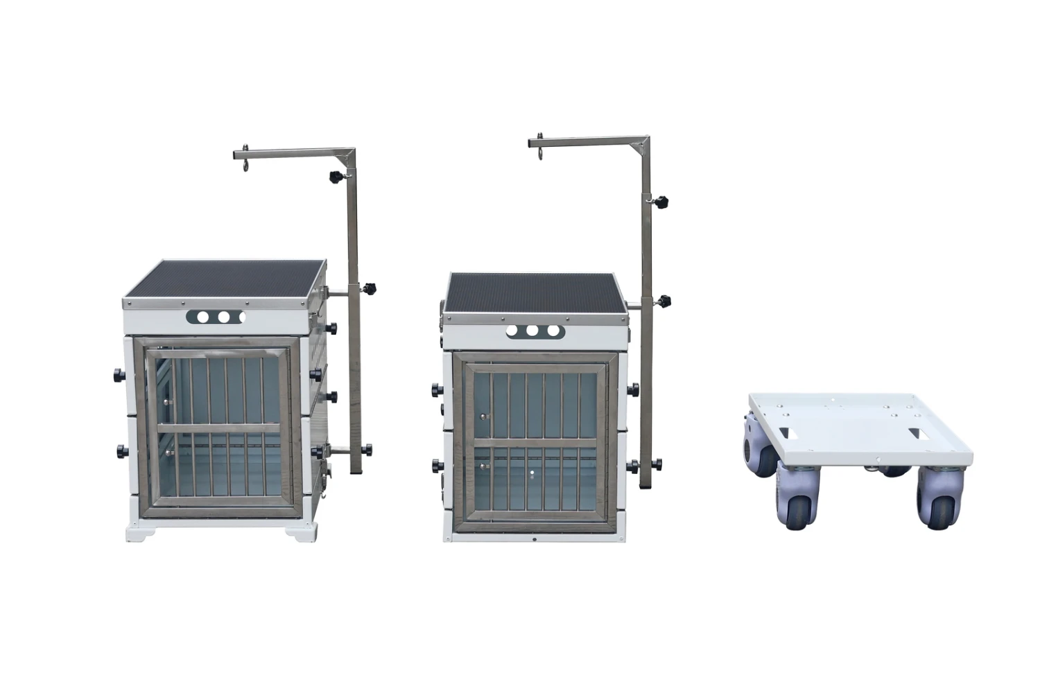 SolidPet Folding Dog Show Aircraft Cage Set With Trolley Size 3 - Orange 14 SolidPet Folding Dog Show Aircraft Cage Set With Trolley Size 3 - Orange - Image 14