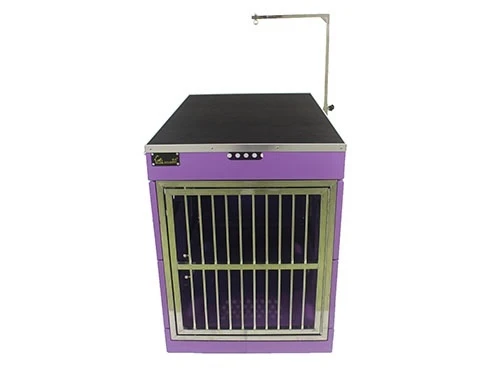 SolidPet Folding Dog Show Aircraft Cage Set With Trolley Size 3 - Purple 2 SolidPet Folding Dog Show Aircraft Cage Set With Trolley Size 3 - Purple - Image 2