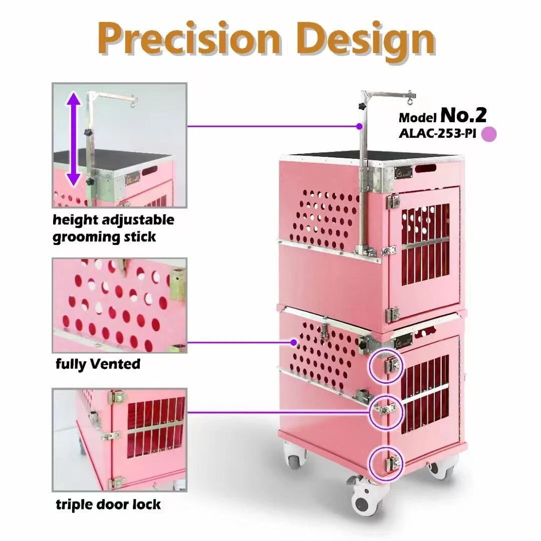 SolidPet Rigid Dog Show Aircraft Cage Size 4 - White 4 SolidPet Rigid Dog Show Aircraft Cage Size 4 - White - Image 4