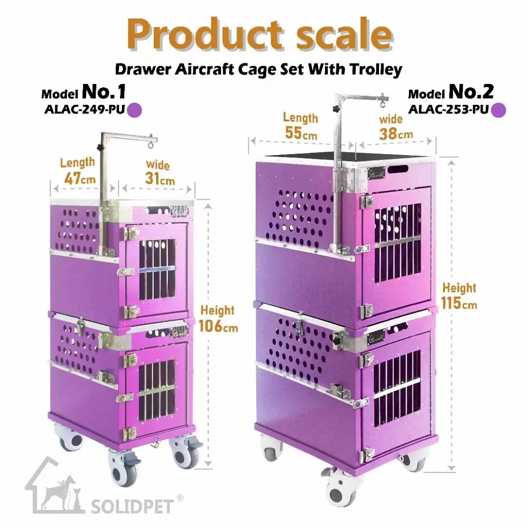 SolidPet Rigid Dog Show Aircraft Cage Size 4 - White 6 SolidPet Rigid Dog Show Aircraft Cage Size 4 - White - Image 6