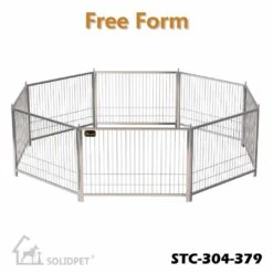 SolidPet Stainless Steel Pet Exercise Pen And Dog Run - Small