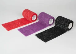 Show Tech Self-Cling Bandage Black Glitter 4.5m X 7.5cm -Grooming Tools Sales ST 94805 2