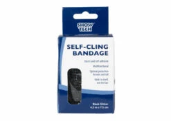Show Tech Self-Cling Bandage Black Glitter 4.5m X 7.5cm