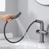 Smart Pull-out Faucet Water Mixer With Hot/Cold, LED Temperature Display