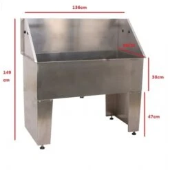 Aeolus Free Standing Stainless Steel Bath Tub