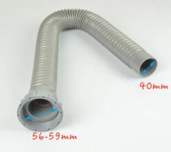 W Mark 50mm Waste Water Hose / Drainage Pipe 2m For Bath