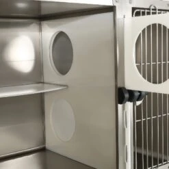 Aeolus Stainless Steel Round Corner Cat Condo Modular