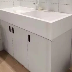 Aeolus Stainless Steel Cabinet For Cat Shallow Basin [White]